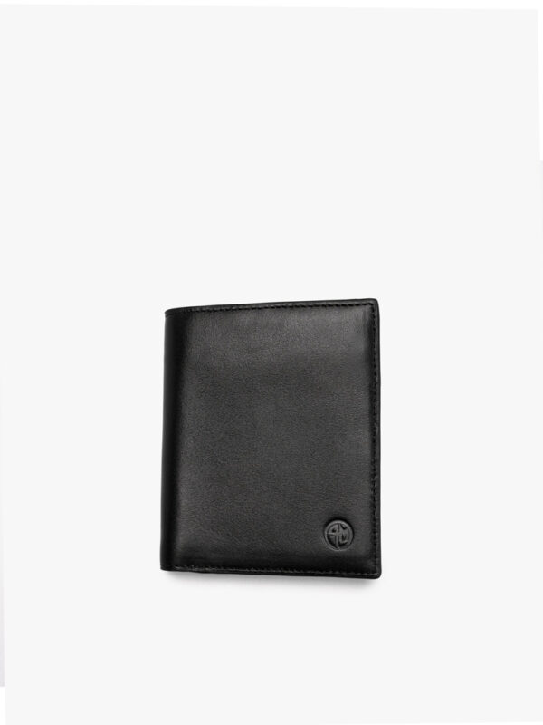 VÍ DA NAPPA KHÓA KÉO DÁNG ĐỨNG BV055 Màu Đen