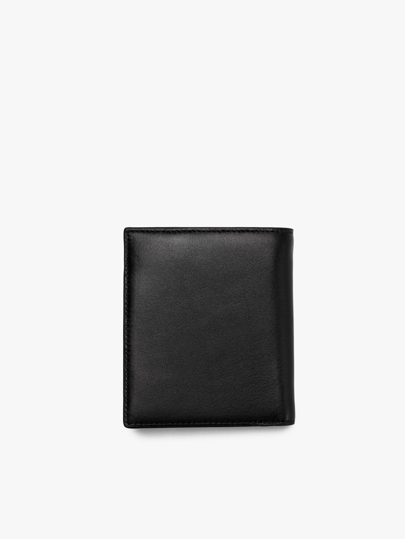 VÍ DA NAPPA KHÓA KÉO DÁNG ĐỨNG BV055 Màu Đen